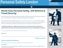 Tablet Screenshot of personalsafetylondon.com